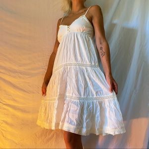 H&M BOHO WHITE DRESS